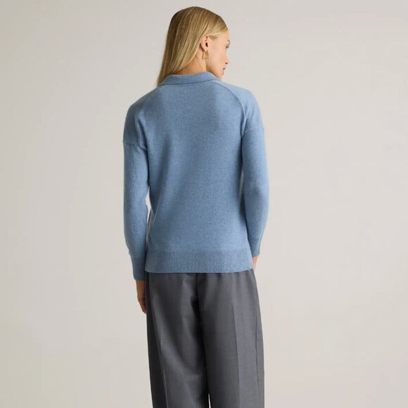 Quince  Mongolian Cashmere Polo Sweater - Picture 7 of 11